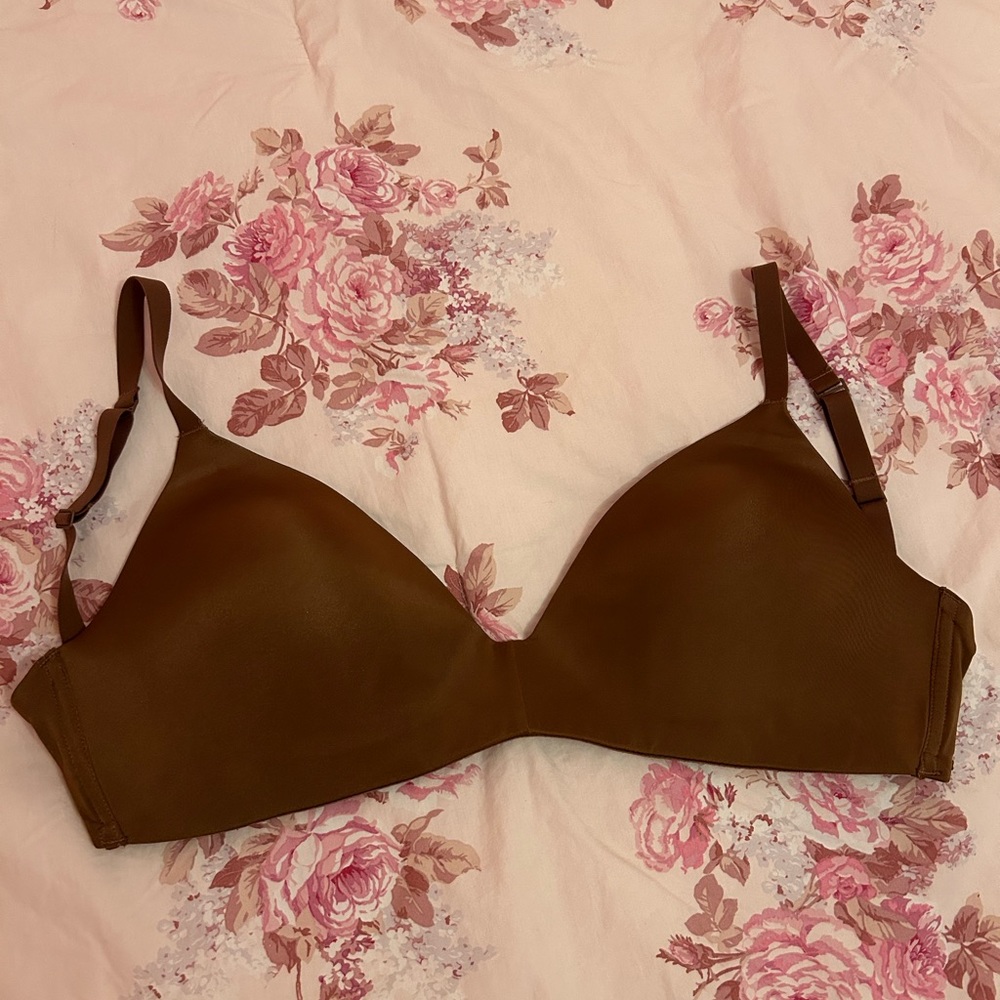 NEW SKIMS WIRELESS FORM T-SHIRT DEMI BRA JASPER Brown 34DDD F t shirt nude